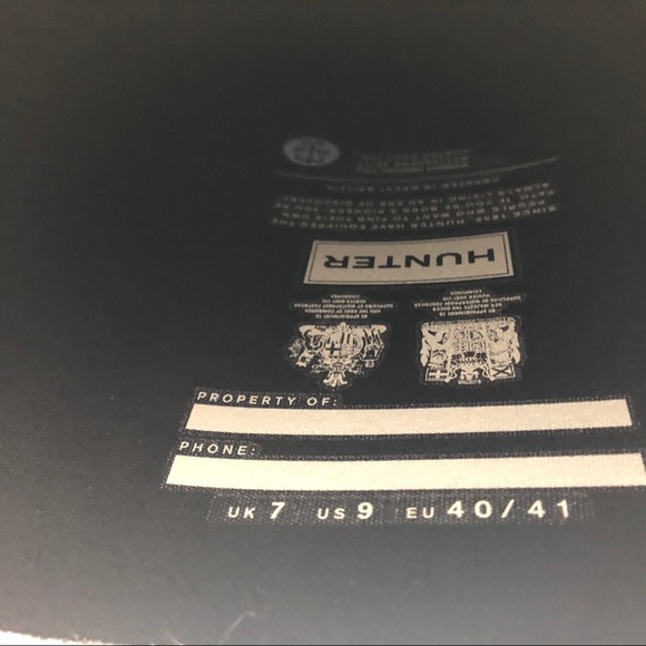 Hunter original tall rain boots black matte 9 - Picture 12 of 12